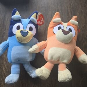 Bluey And Bingo TY Beanie Baby Set
